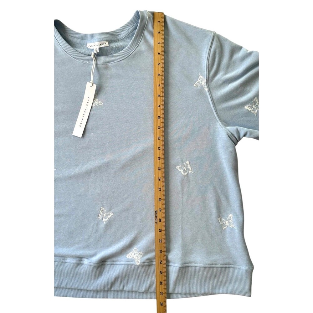 Jane & Delancey Women's Embroidered Pullover Top Long Sleeve Plus Size 2X Blue - Picture 8 of 8